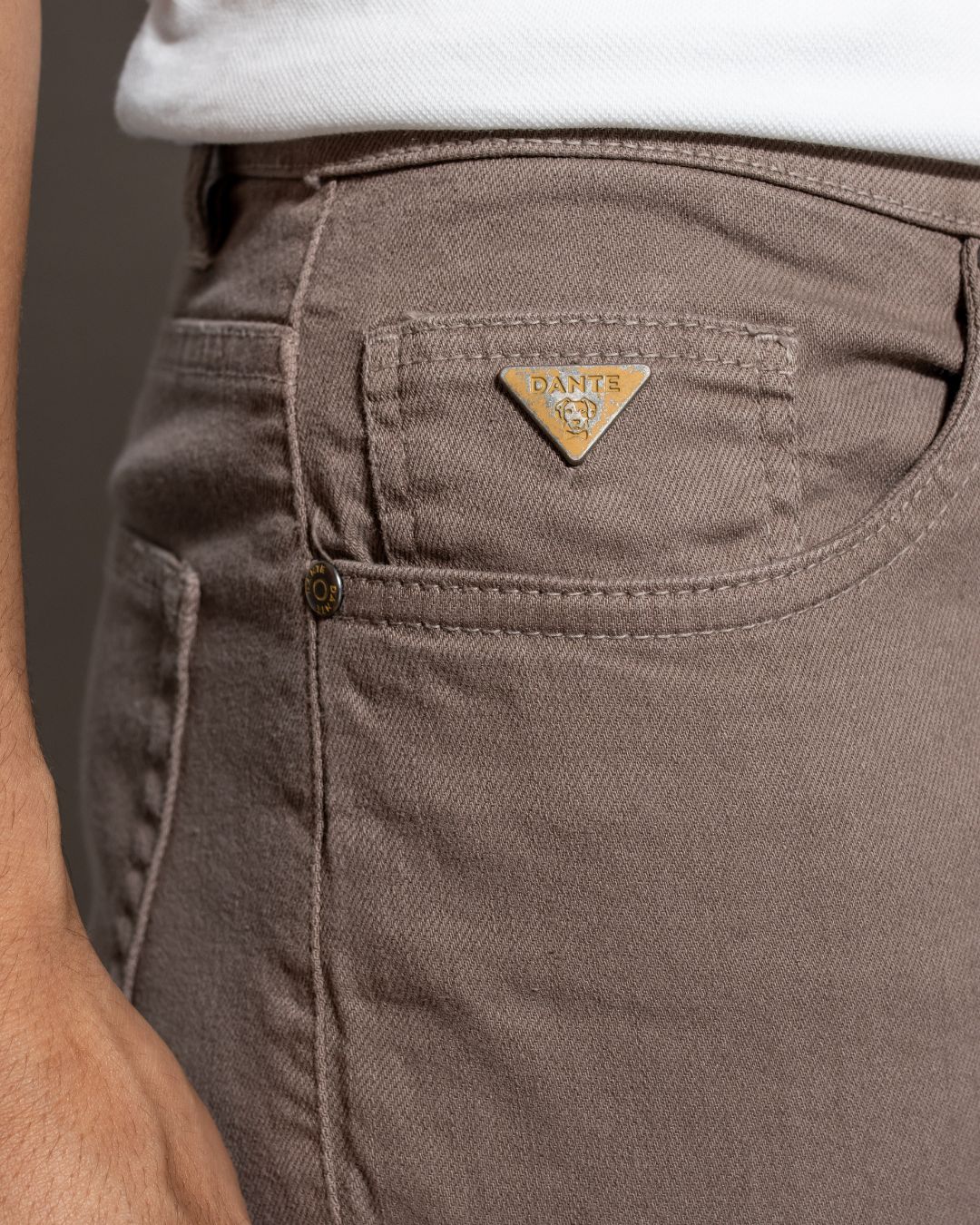 Pantalón de Drill Café