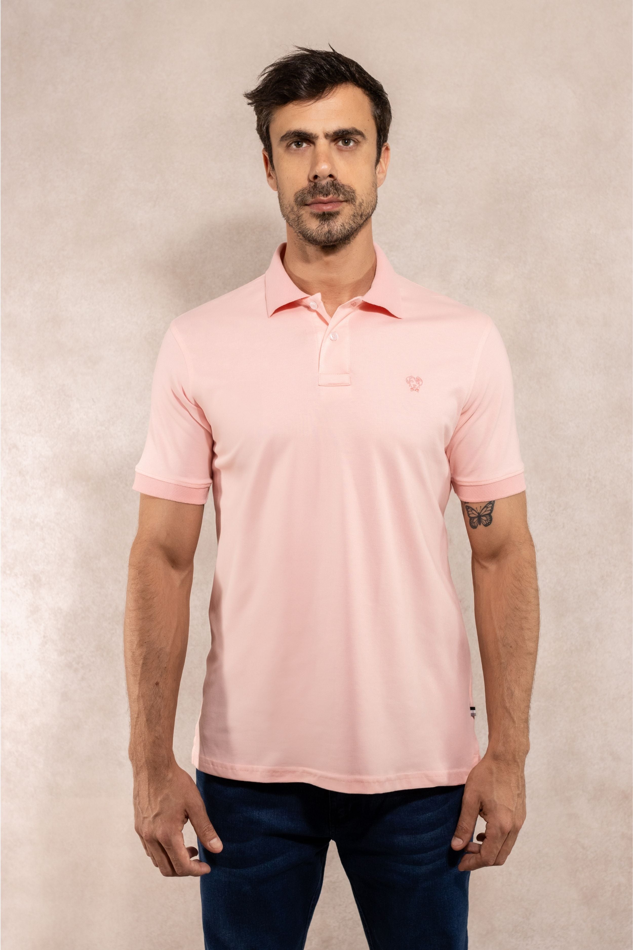 Polo Antimanchas Pink - Talla Slim