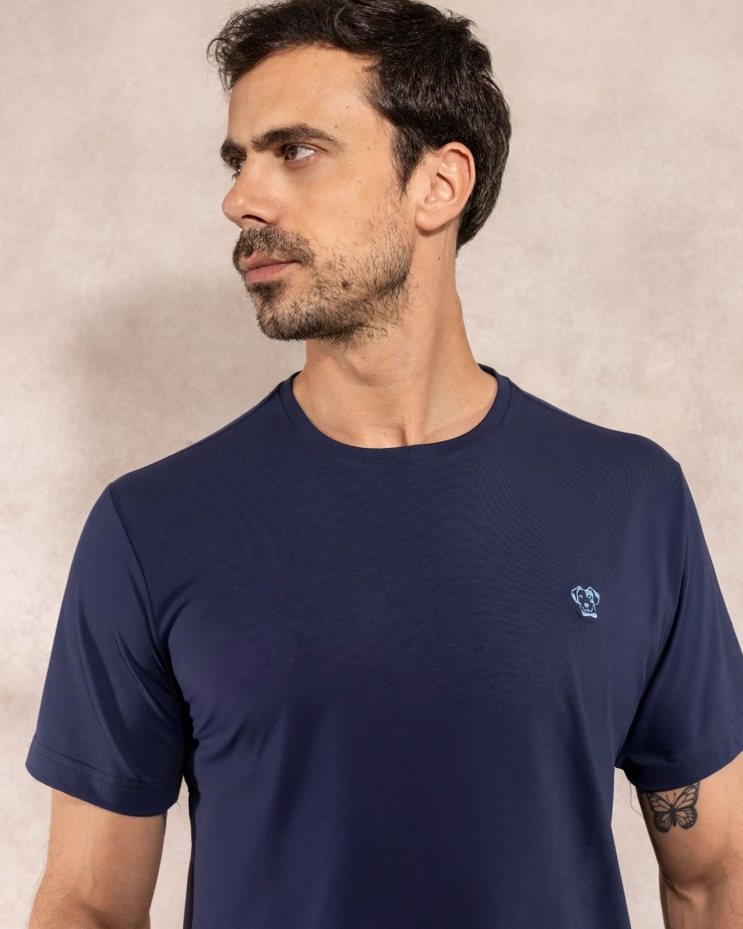 Playera Antimanchas Azul Navy - Talla Regular