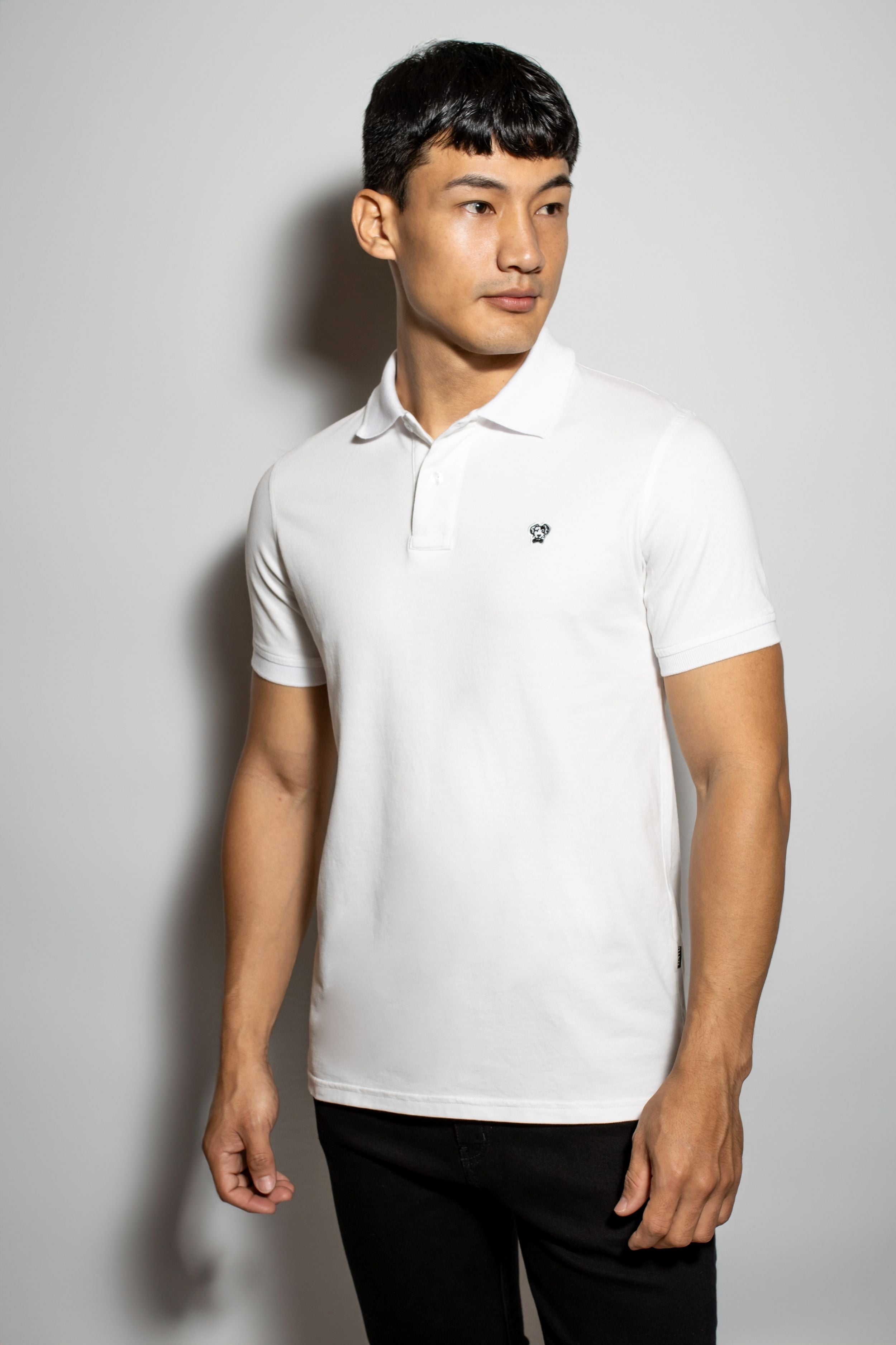 Polo Antimanchas Blanca - Talla Slim