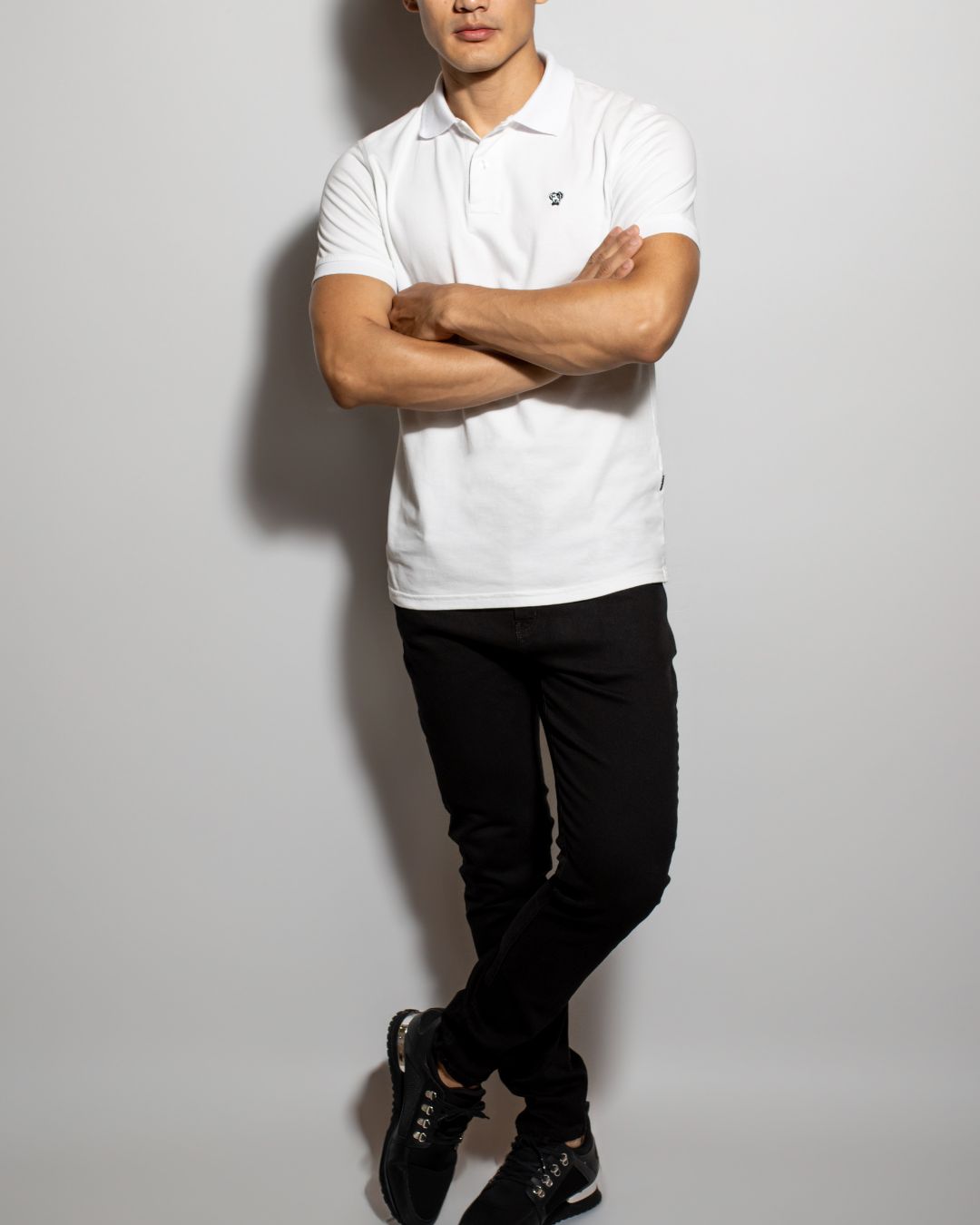 Polo Antimanchas Blanca - Talla Slim