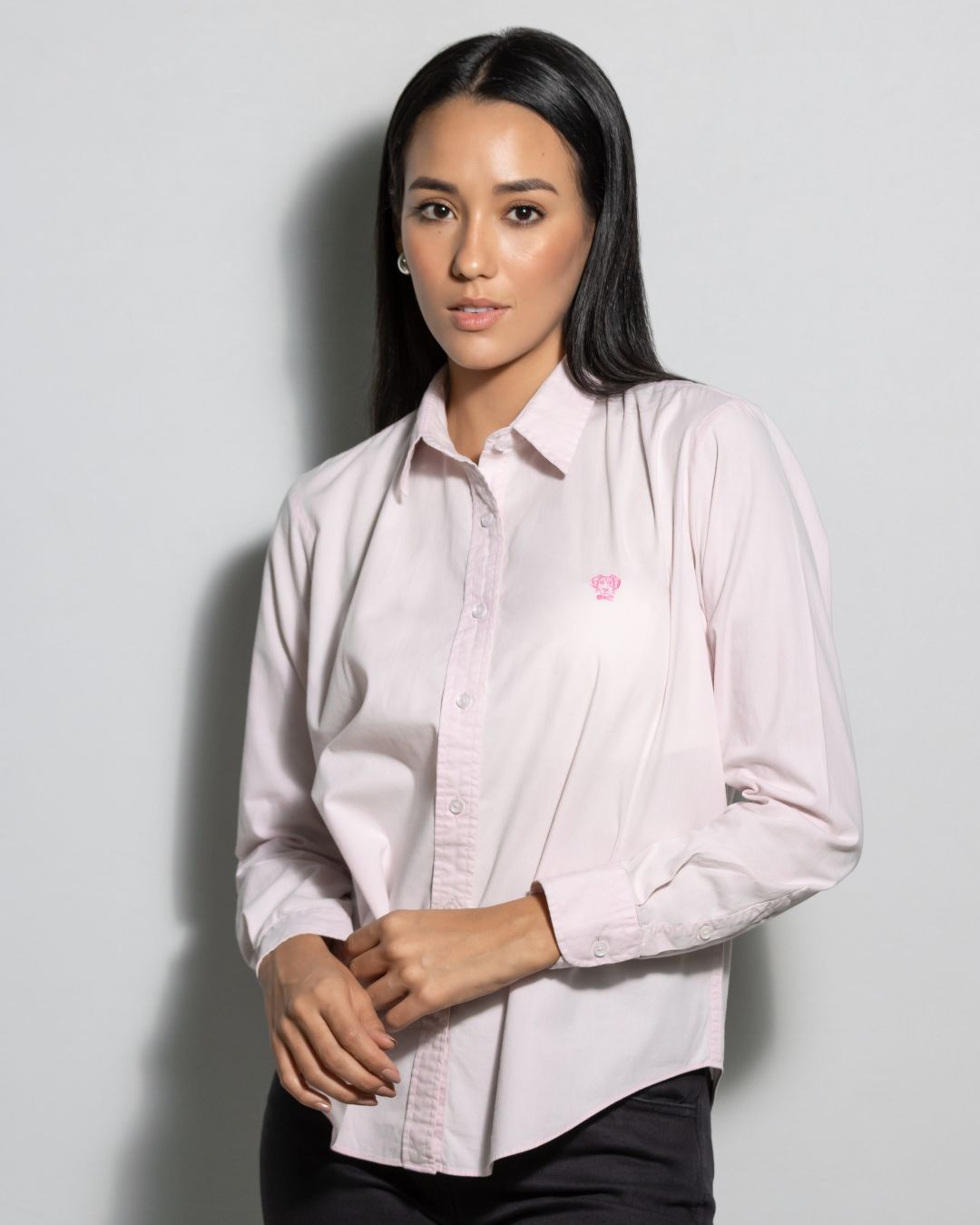 Camisa Antimanchas Baby Pink Mujer