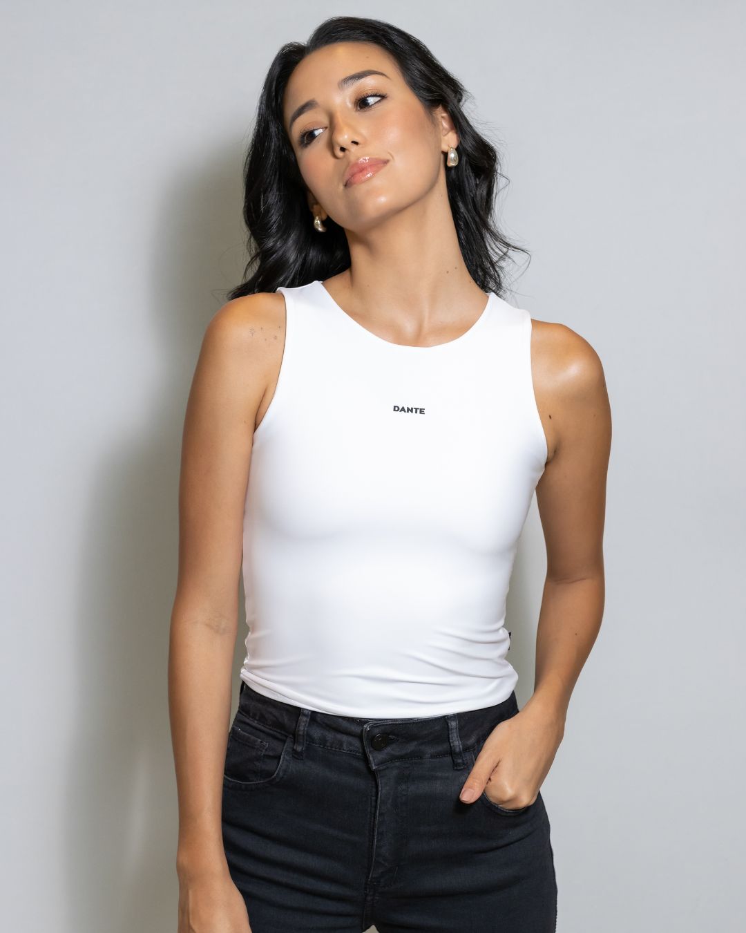 top Antimanchas blanca para mujer de DANTE