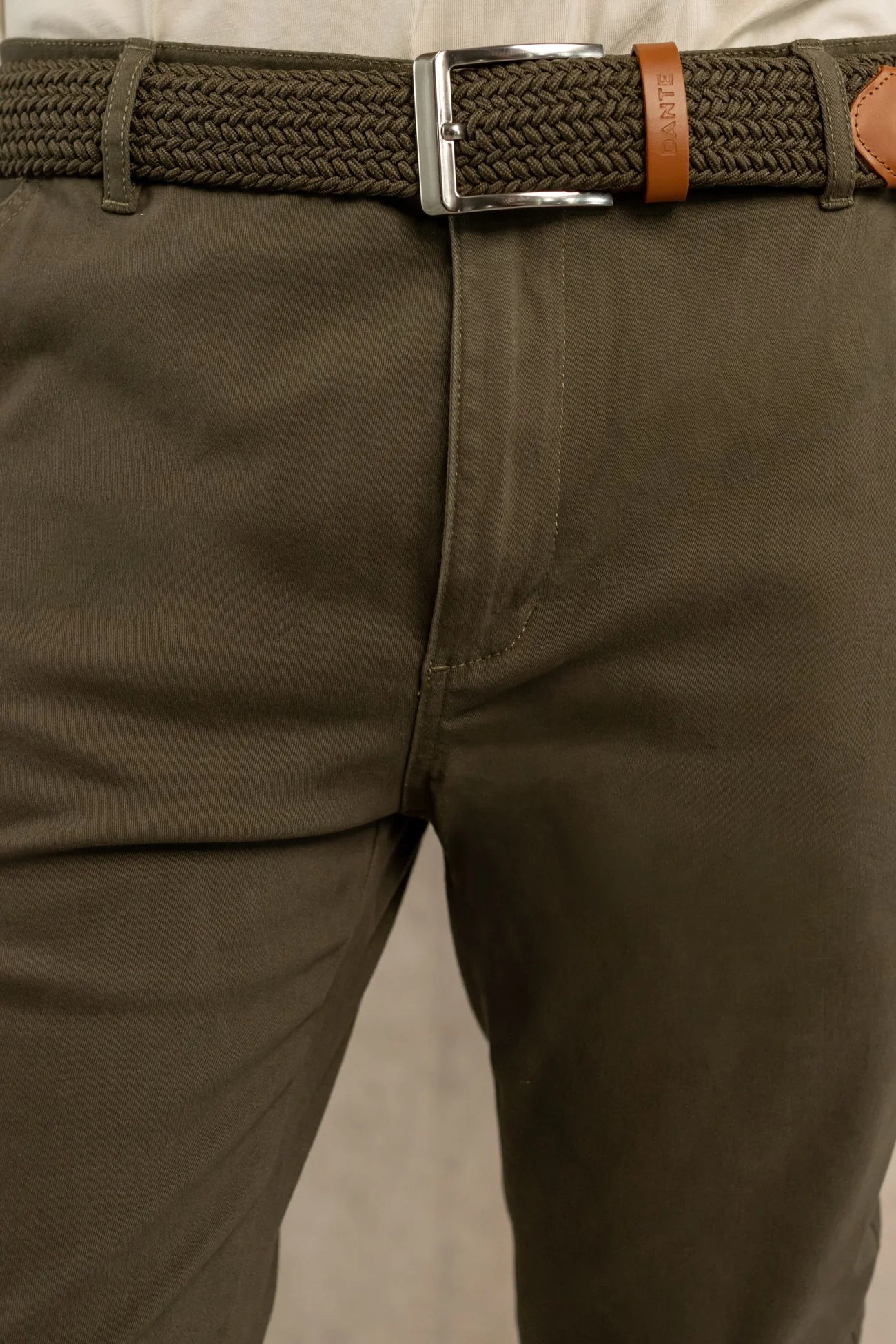 Pantalón Elástico Verde Militar