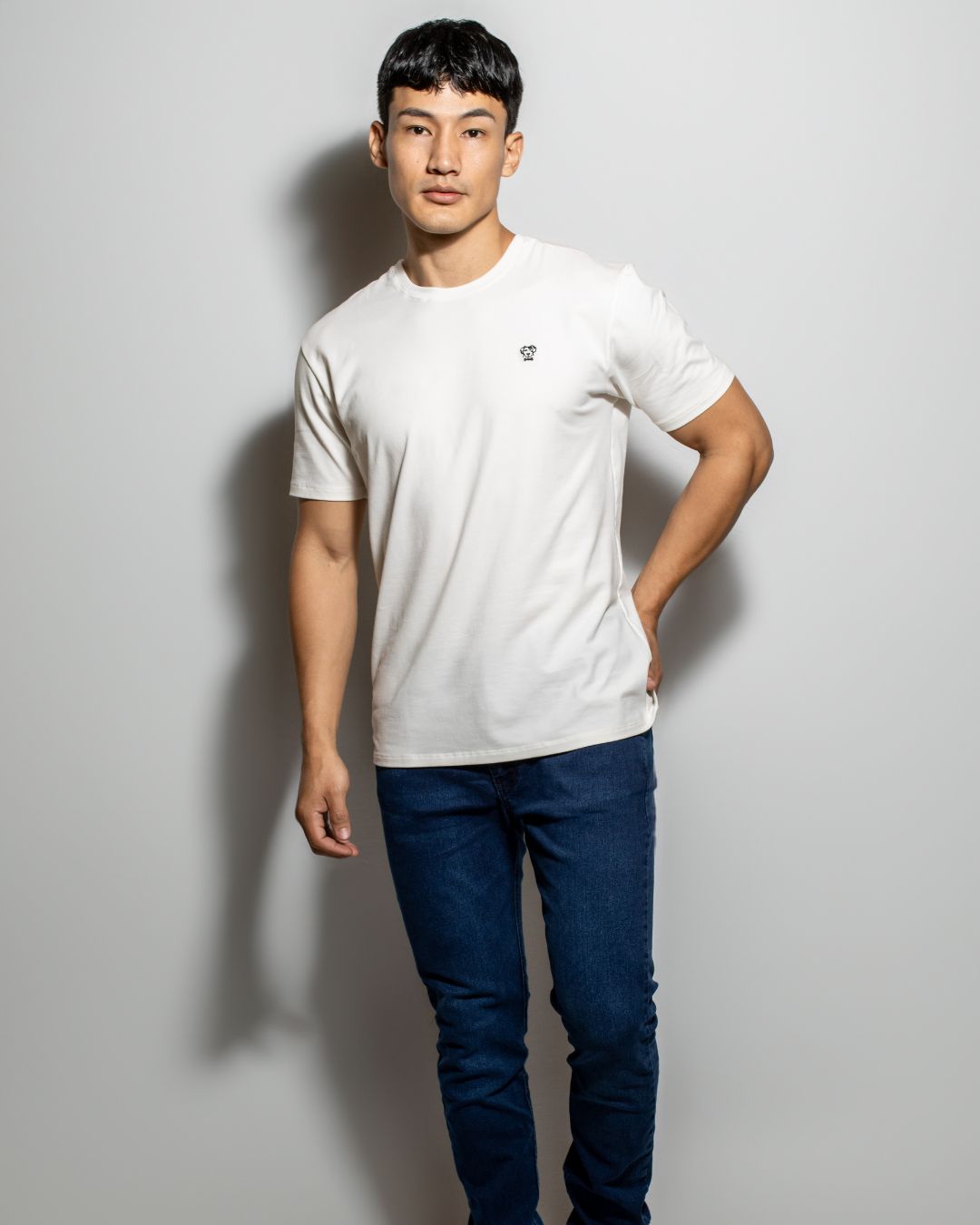 Playera Antimanchas Blanca - Talla Slim