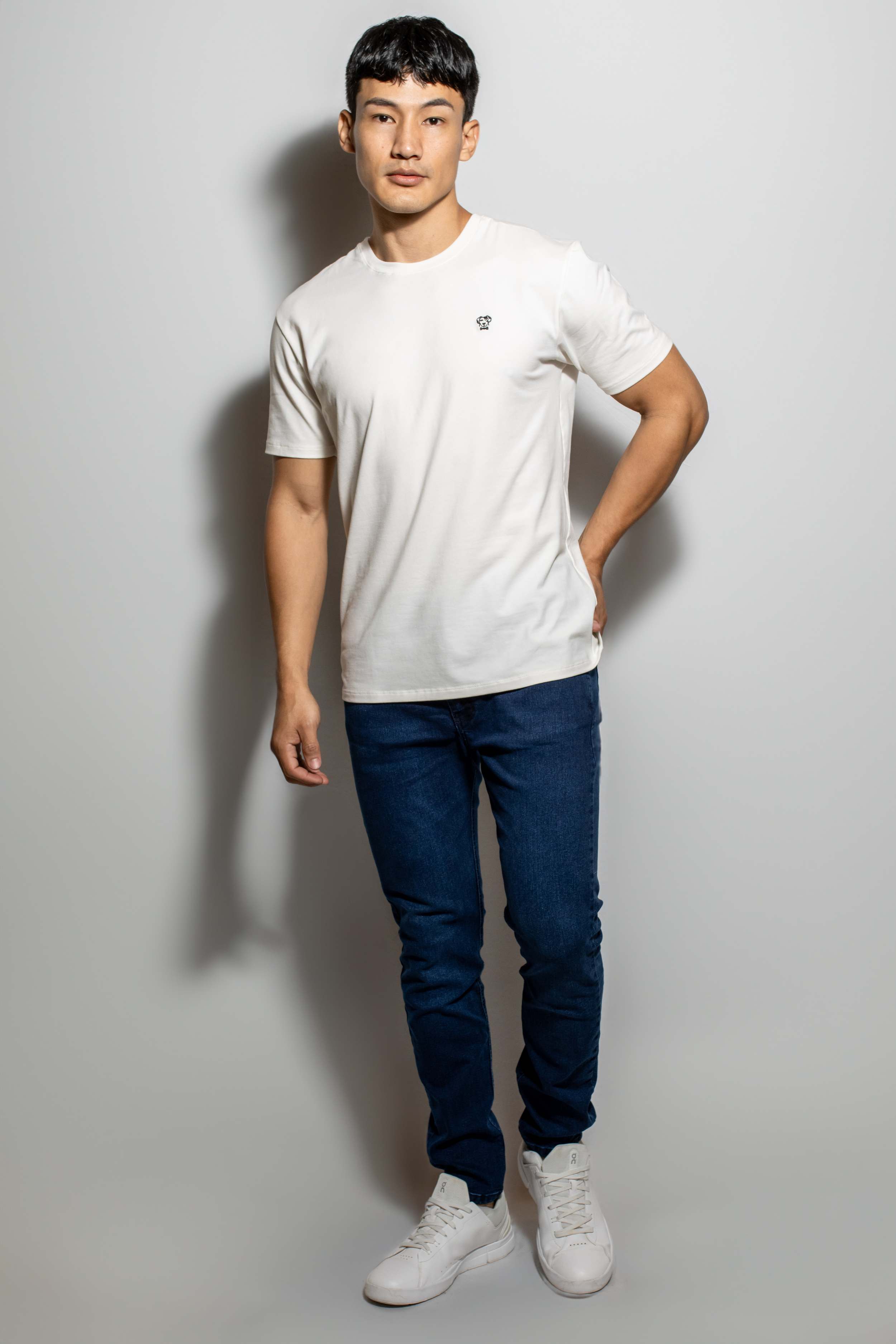 Playera Antimanchas Blanca - Talla Slim
