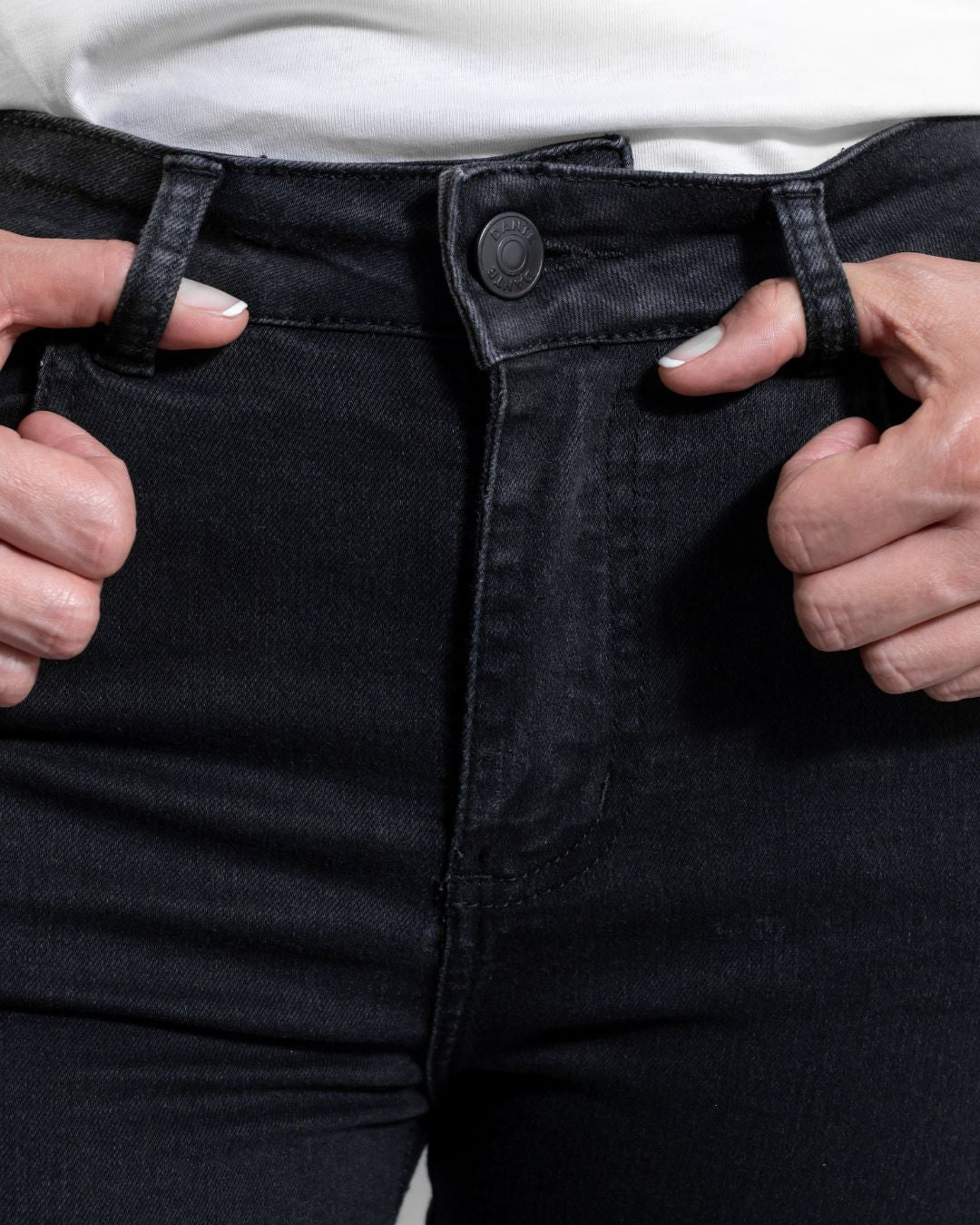 Jean Elástico Skinny Negro Mujer