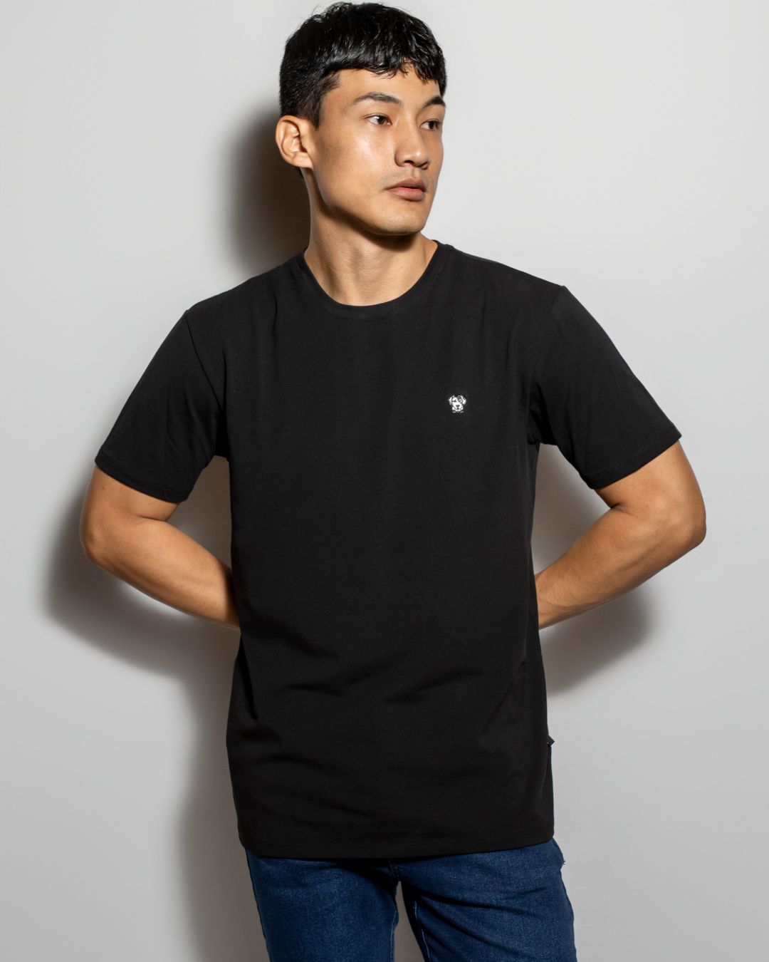 Playera Antimanchas Negra - Talla Slim