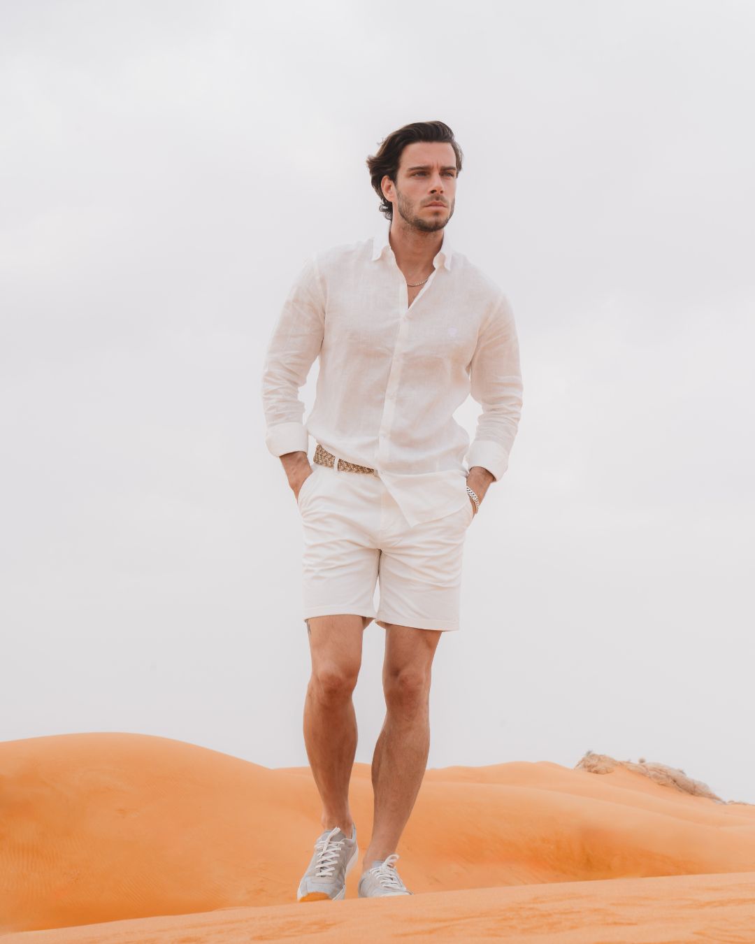 Camisa Lino Ecológica Blanca