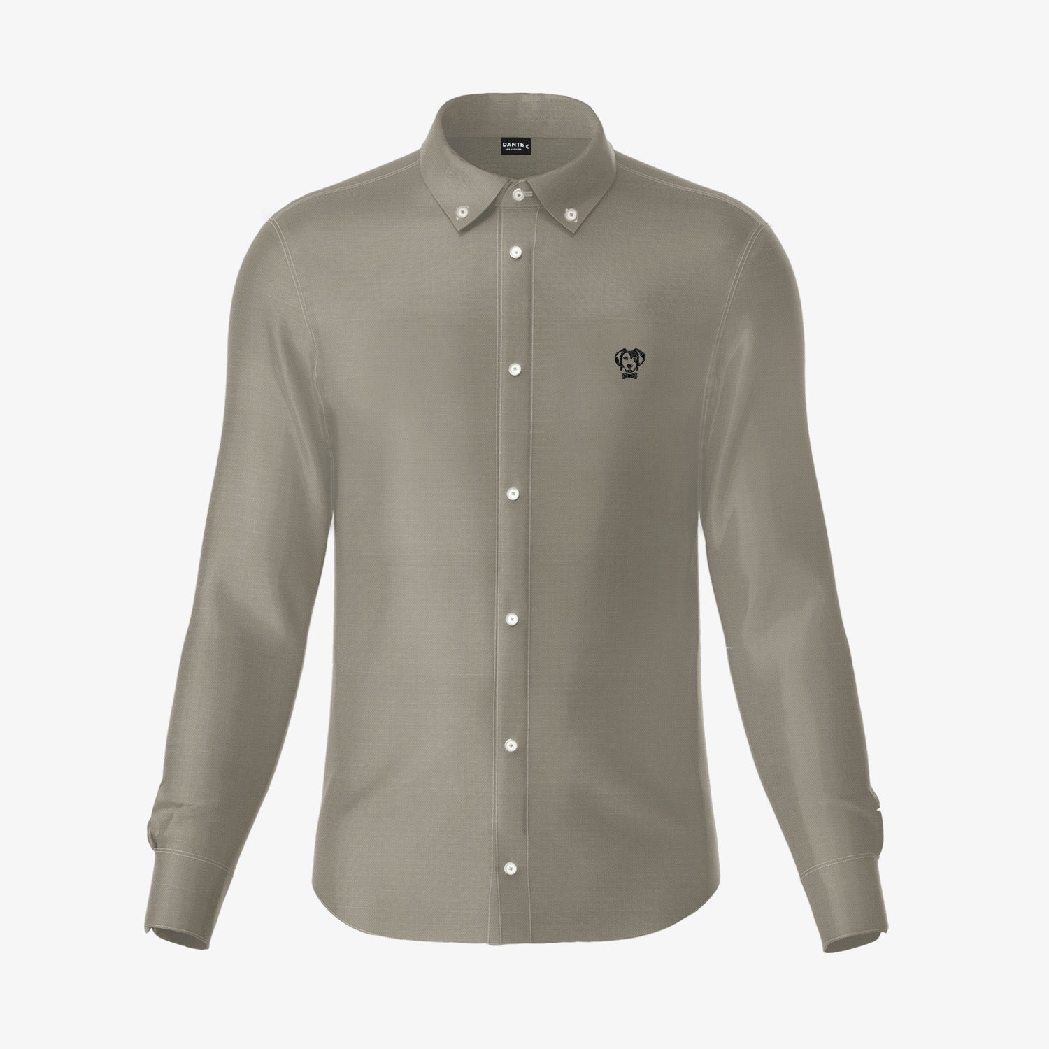 Camisa Antimanchas Oxford Gris - Talla Regular