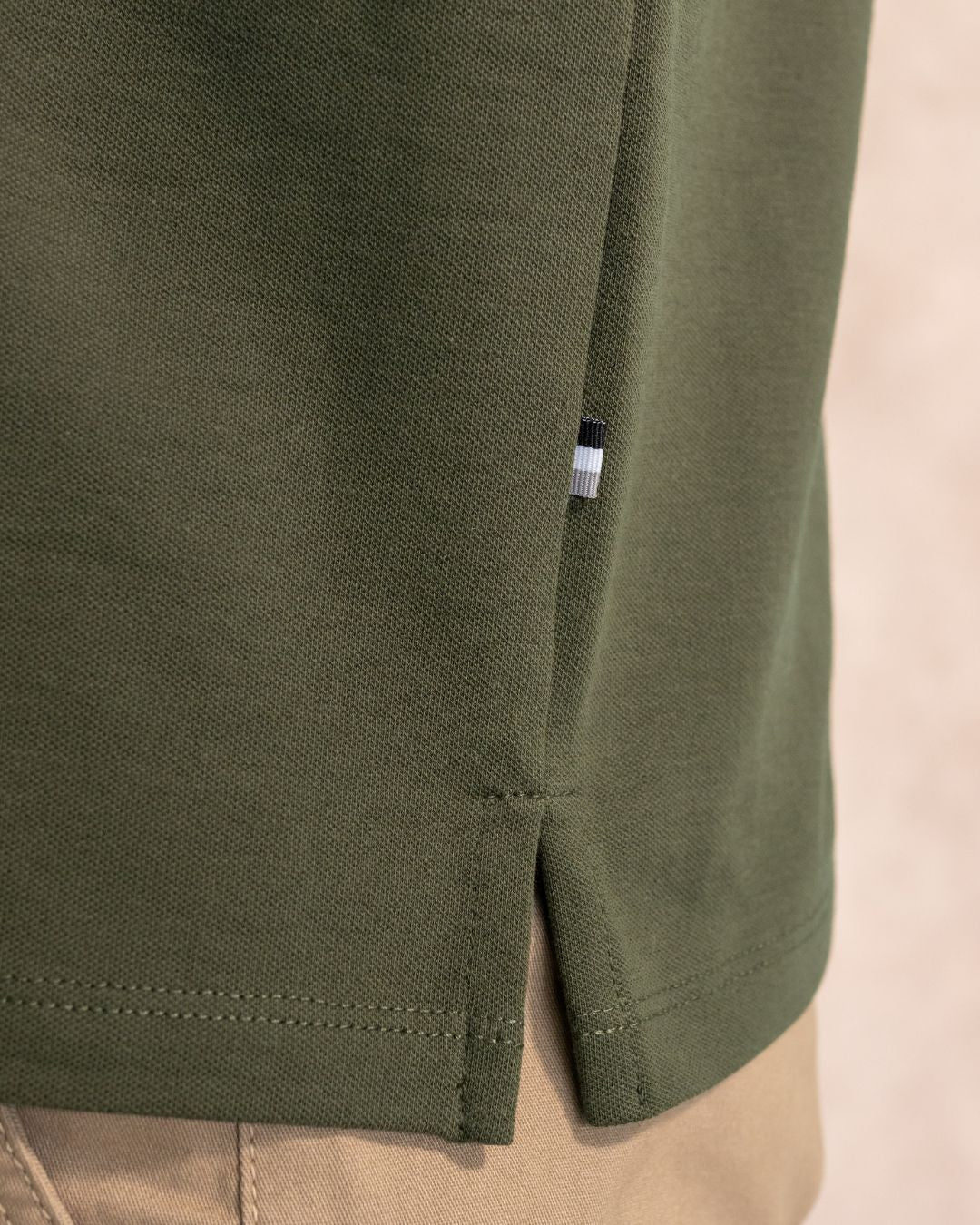 Camisa Antimanchas Piqué Verde Militar