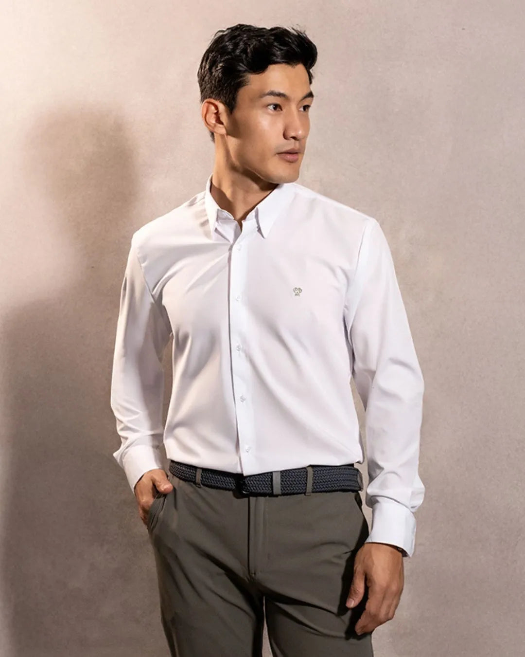 Camisa Performance Antiarrugas Blanco