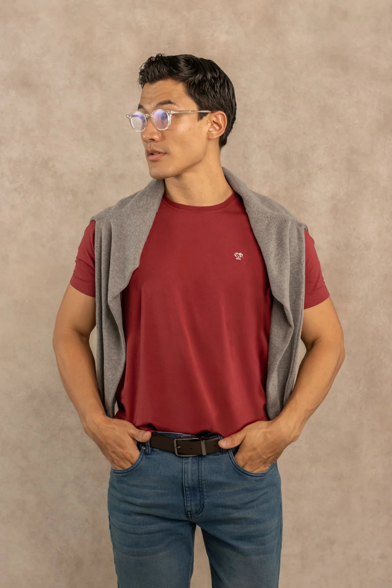 Playera Antimanchas Vinotinto - Talla Regular