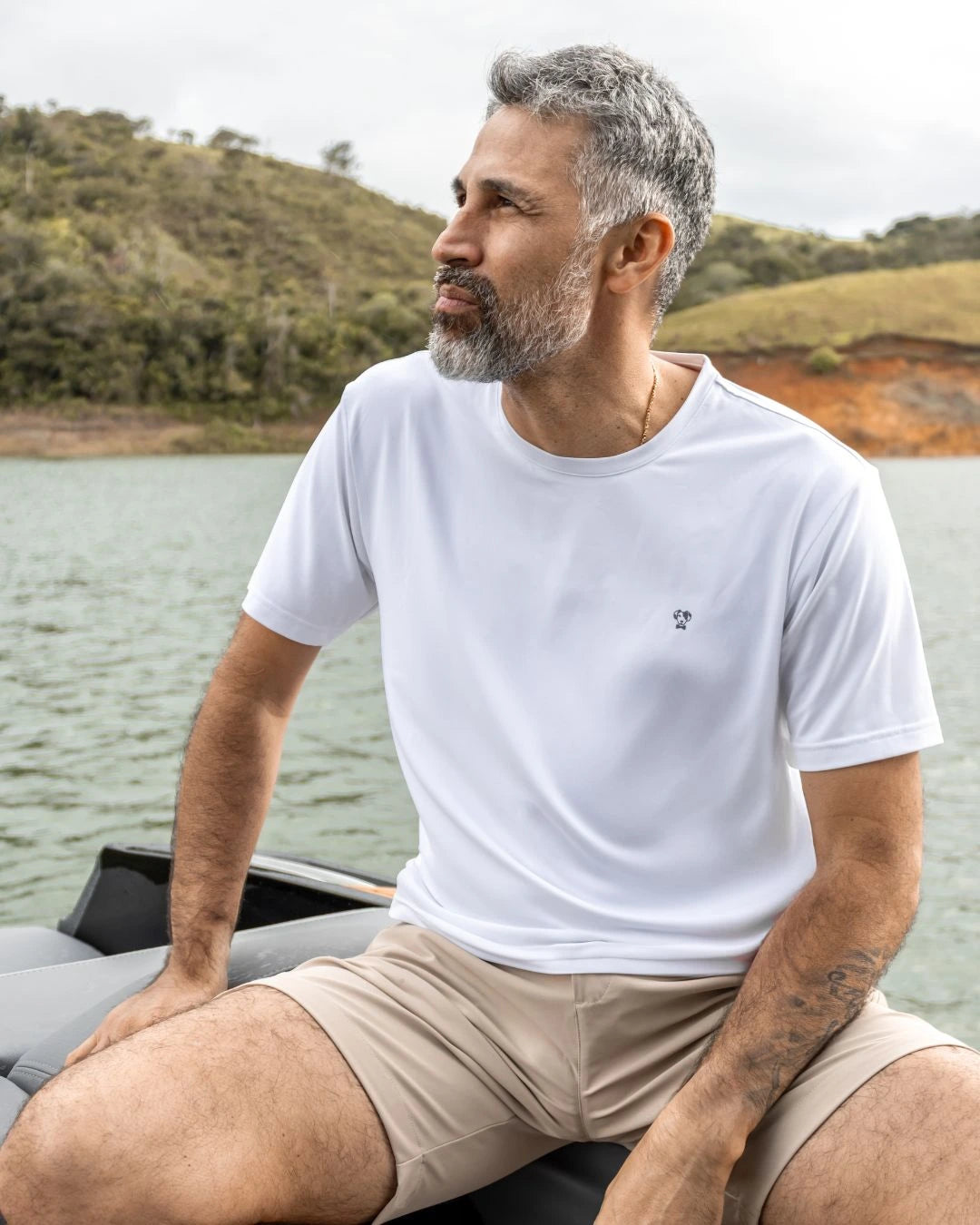 Playera Performance Antiarrugas Blanca
