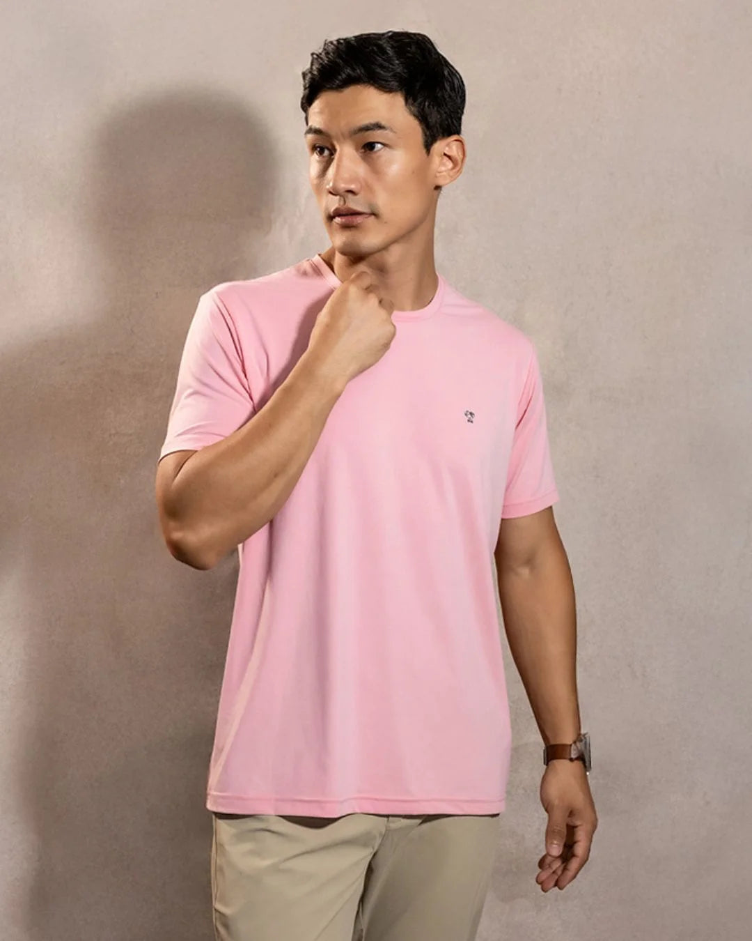 Playera Performance Antiarrugas Rosado Peach