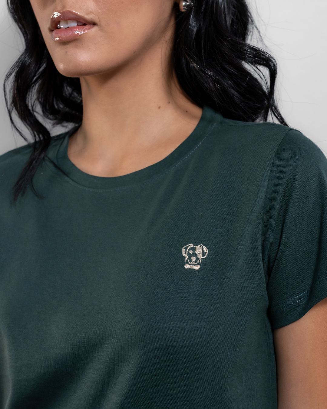 Playera Antimanchas Verde Esmeralda Mujer