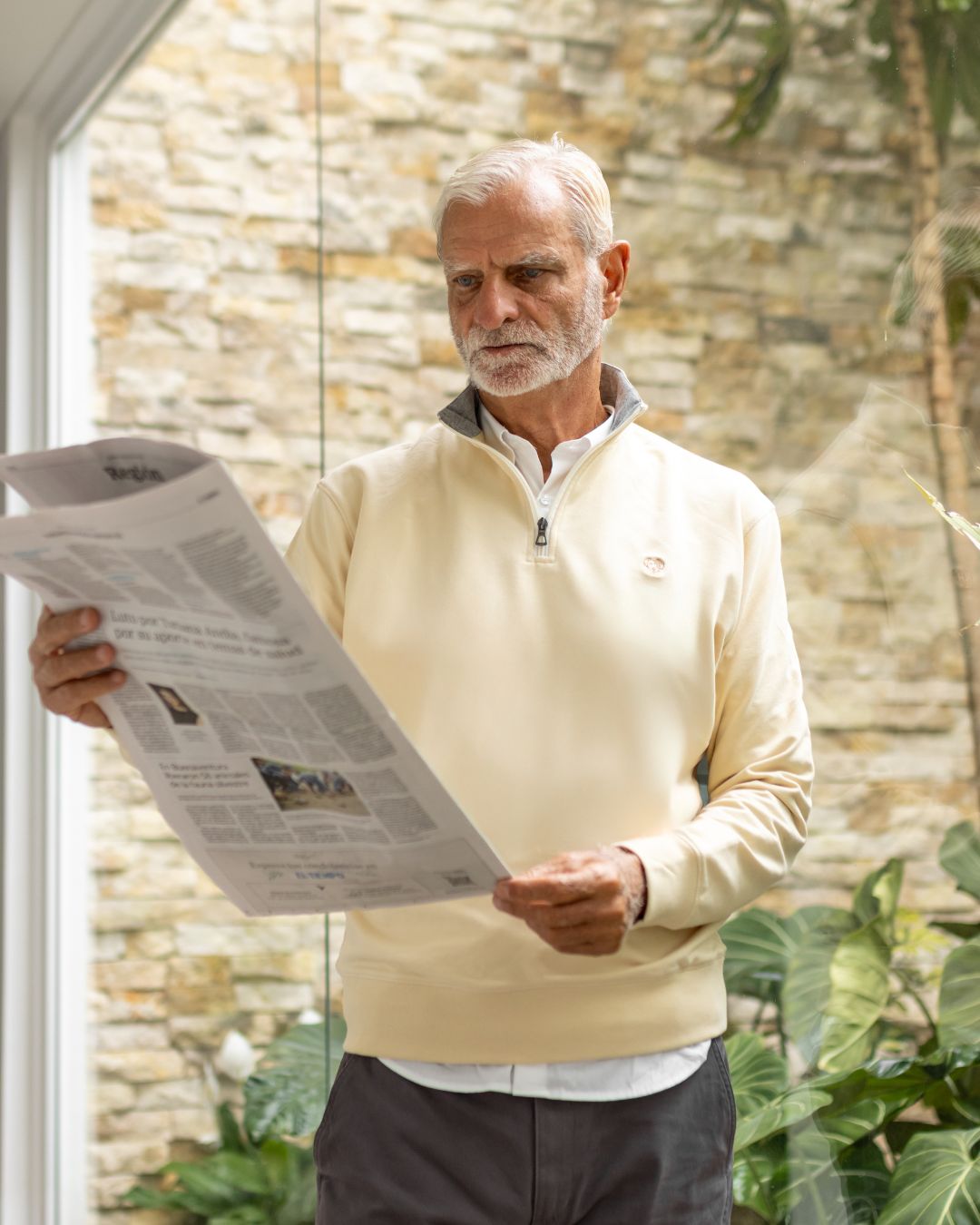 Halfzip Viana Antimanchas Ivory