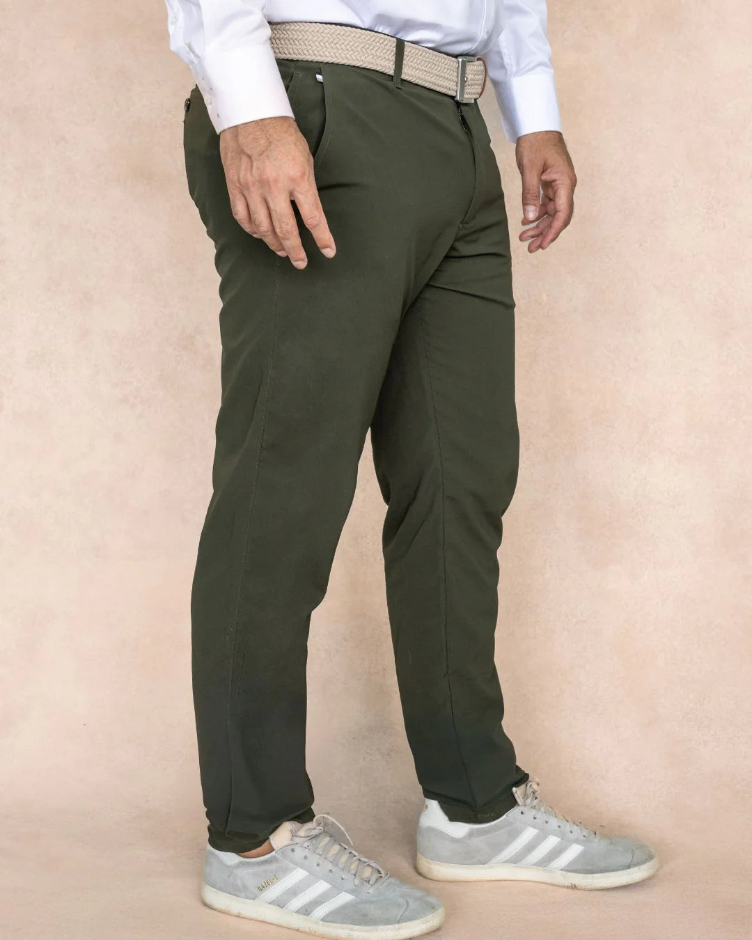 Pantalón Antimanchas Verde Militar - Talla Regular