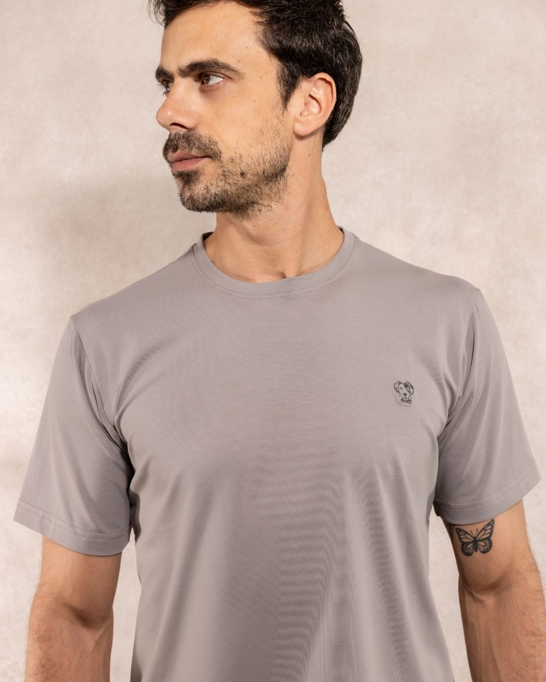 Playera Antimanchas Gris Claro - Talla Regular