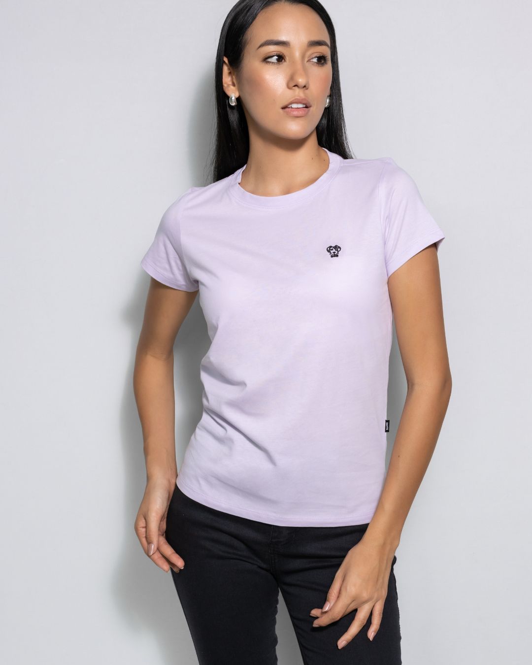 Playera Antimanchas Lila Mujer