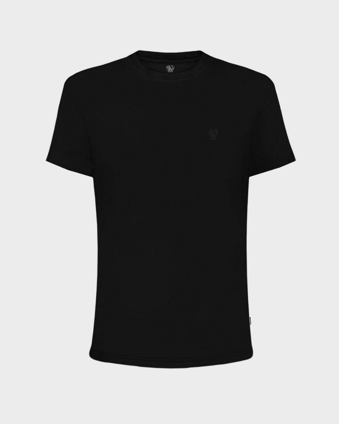 Playera Antimanchas Negra Logo Negro Mujer