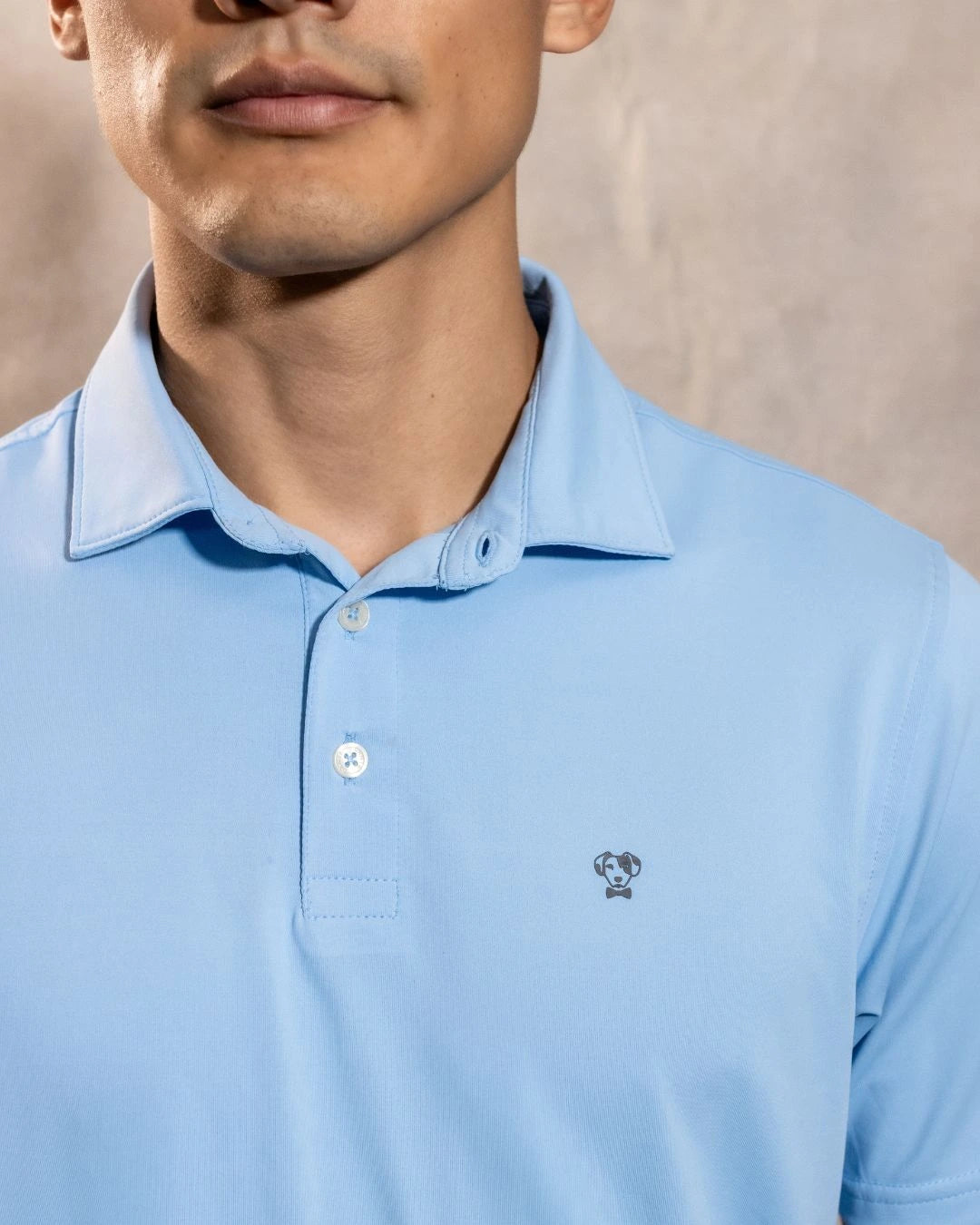 Polo Performance Antiarrugas Celeste