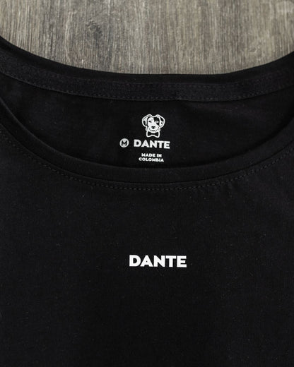 Crop Top Antimanchas Negro Mujer