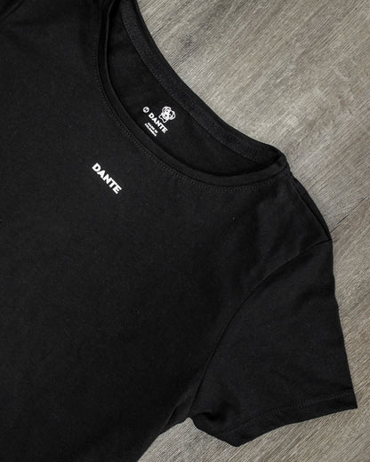 Crop Top Antimanchas Negro Mujer