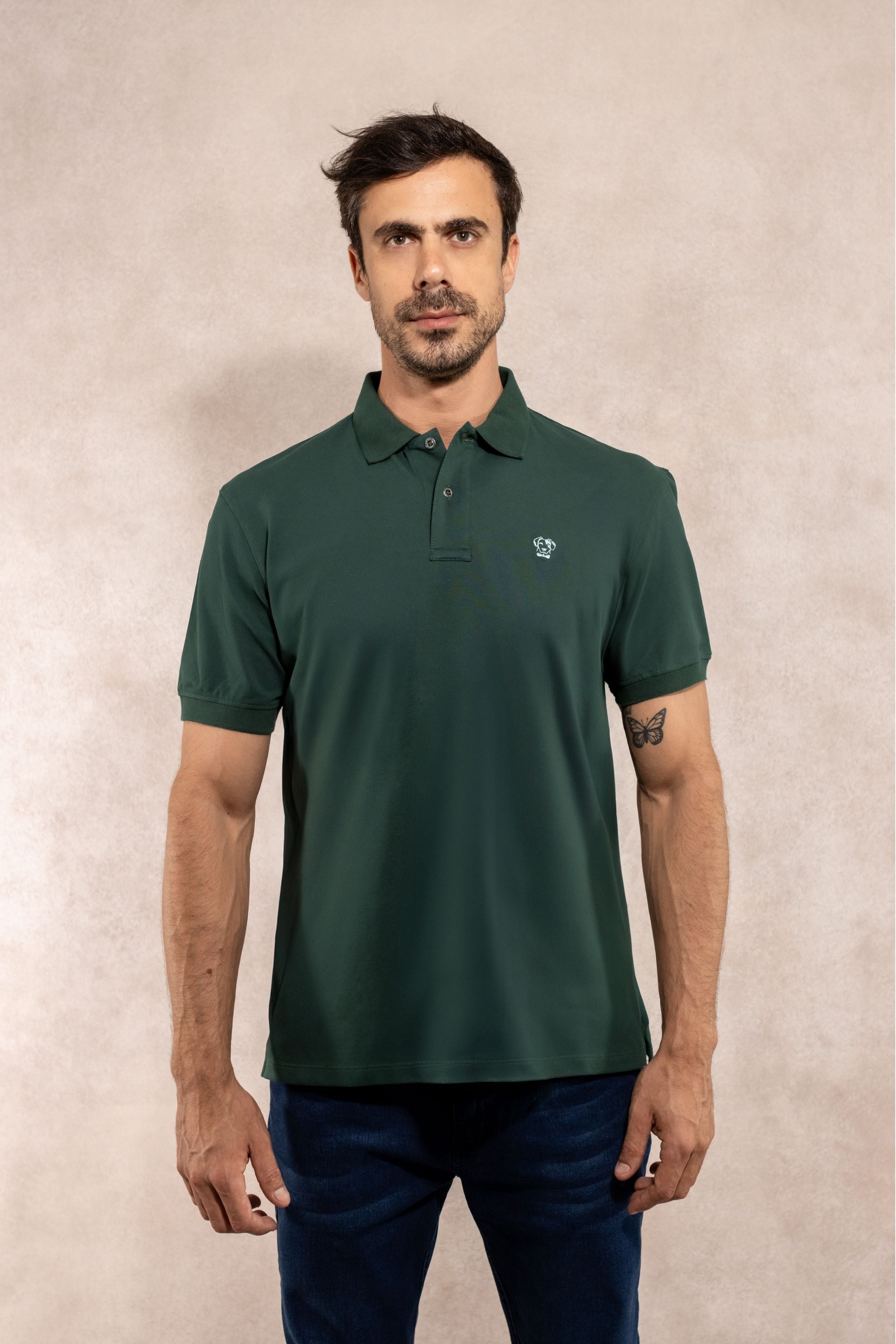 Polo Antimanchas Verde Esmeralda - Talla Regular