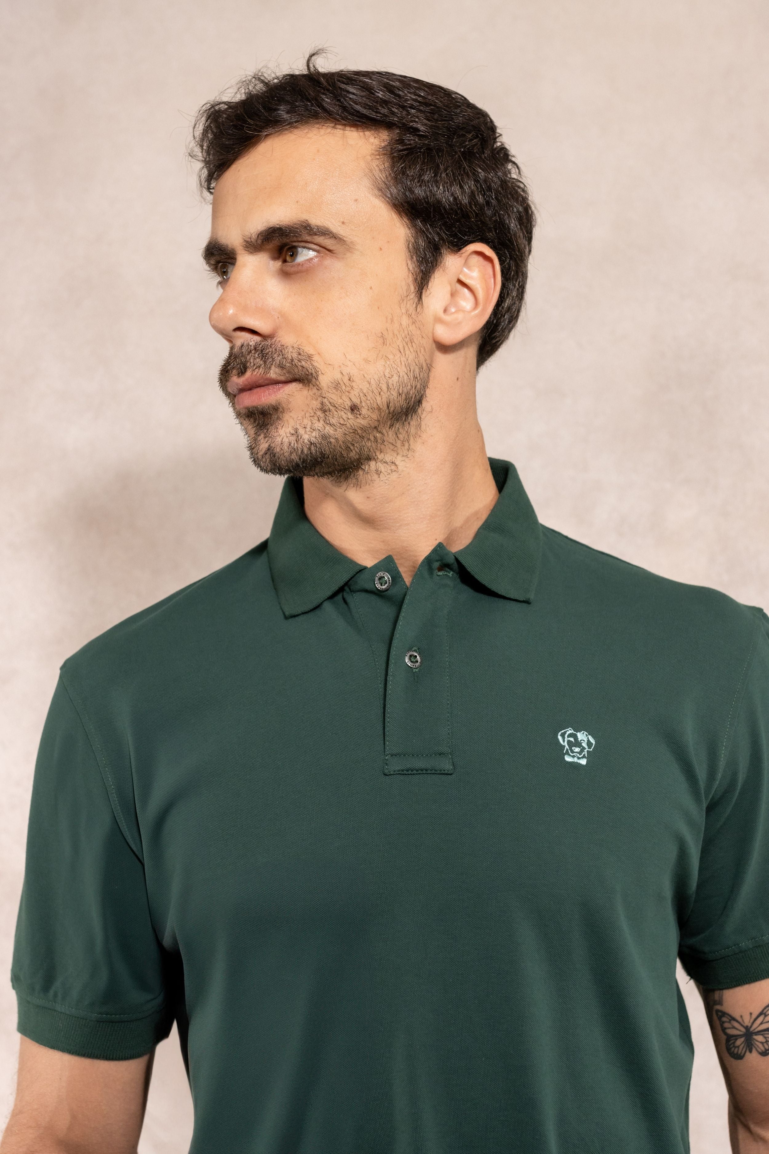 Polo Antimanchas Verde Esmeralda - Talla Regular