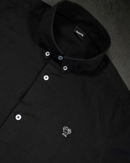 Camisa Antimanchas Popelina Negra - Talla Regular