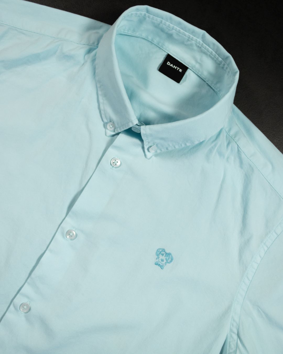 Camisa Antimanchas Popelina Baby Blue - Talla Regular