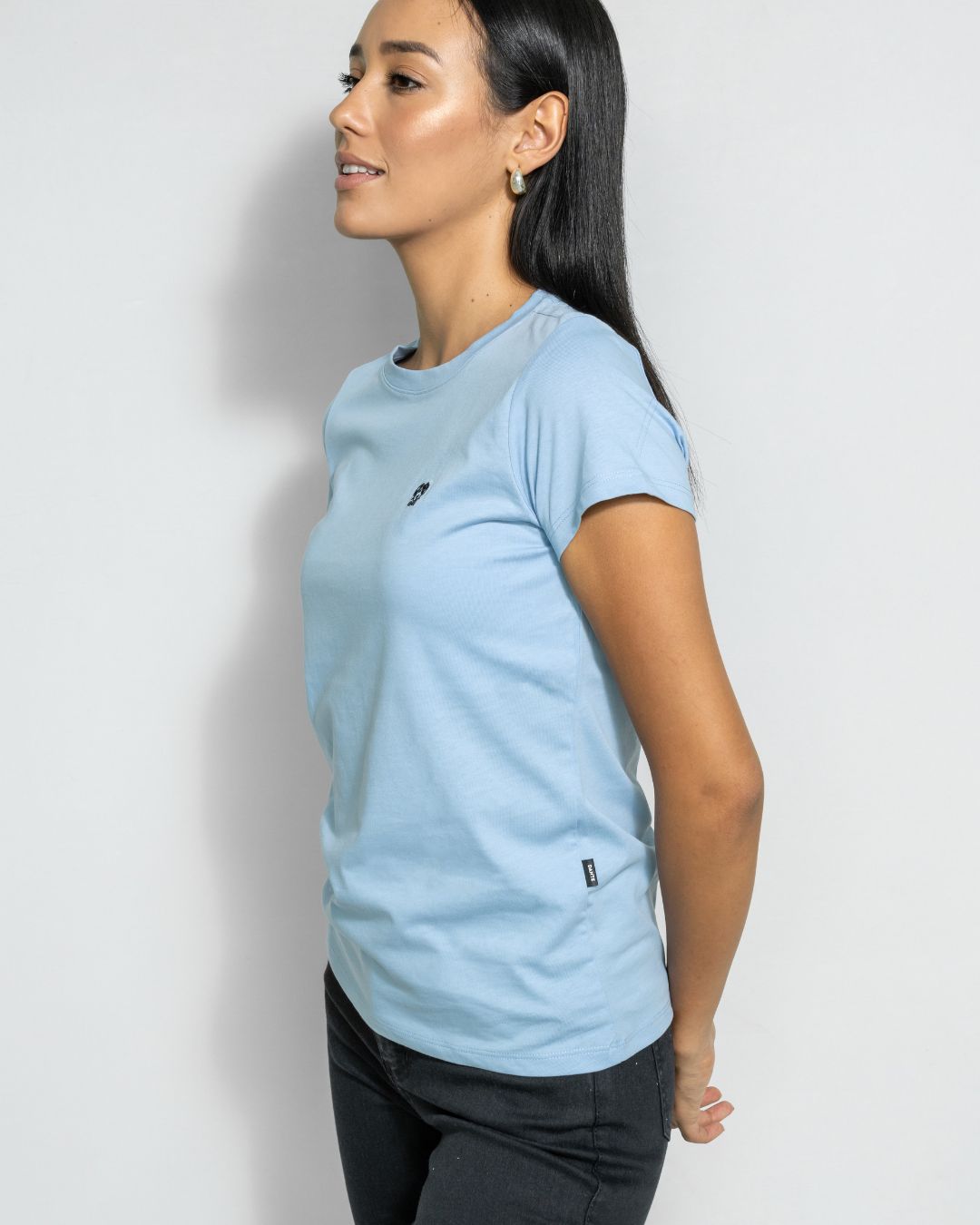 Playera Antimanchas Baby Blue Mujer