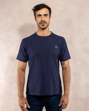 Playera Antimanchas Azul Navy - Talla Regular
