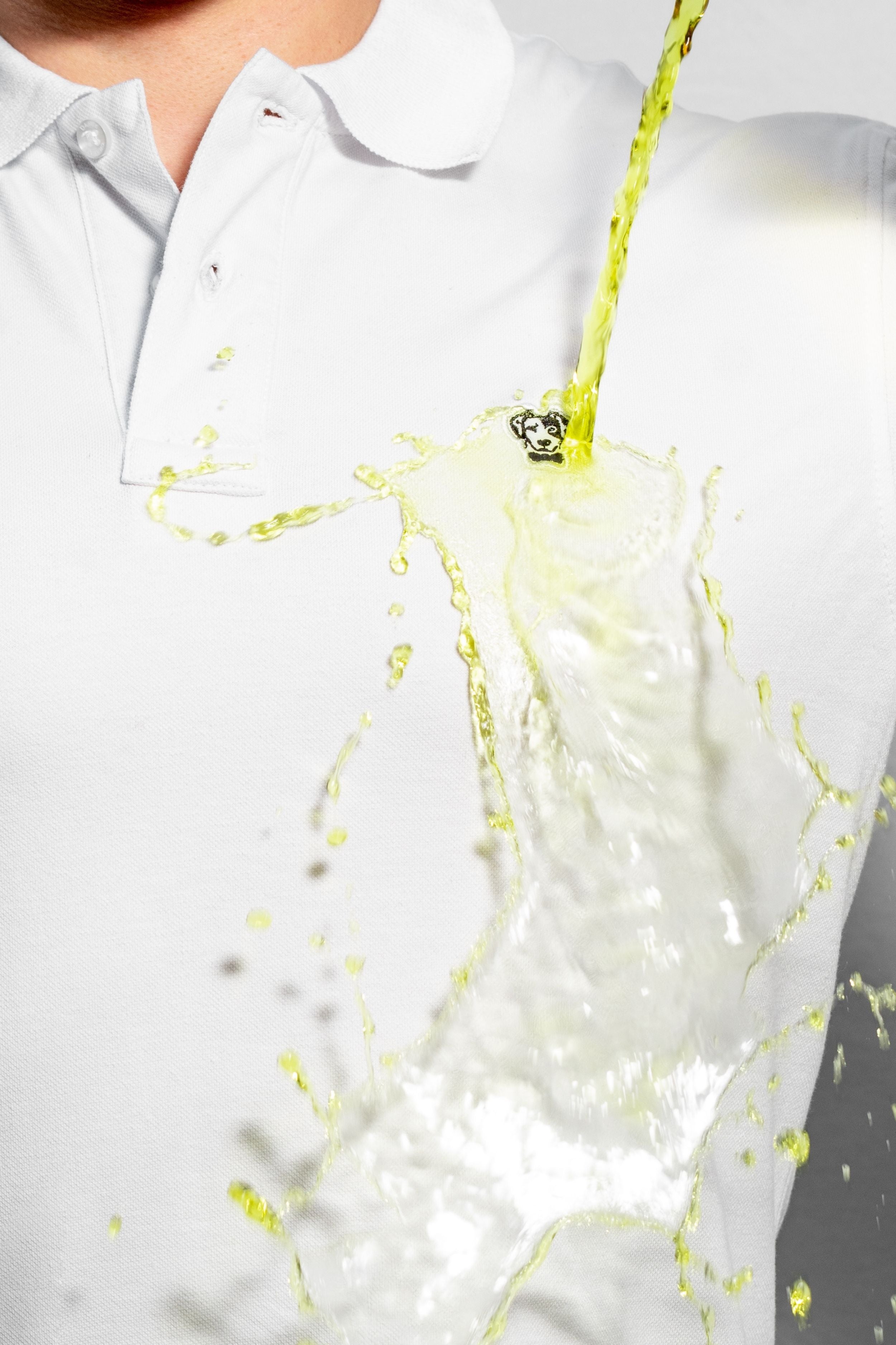 Polo Antimanchas Blanca - Talla Slim