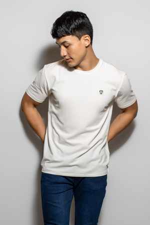 Playera Antimanchas Blanca - Talla Slim