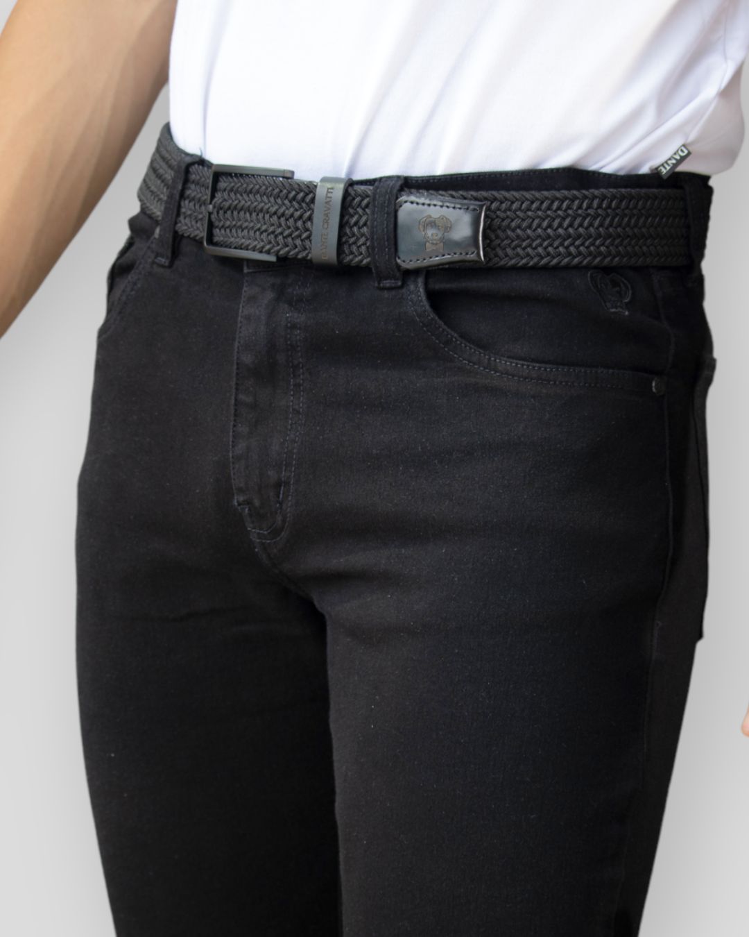 Cinturón Negro Elástico