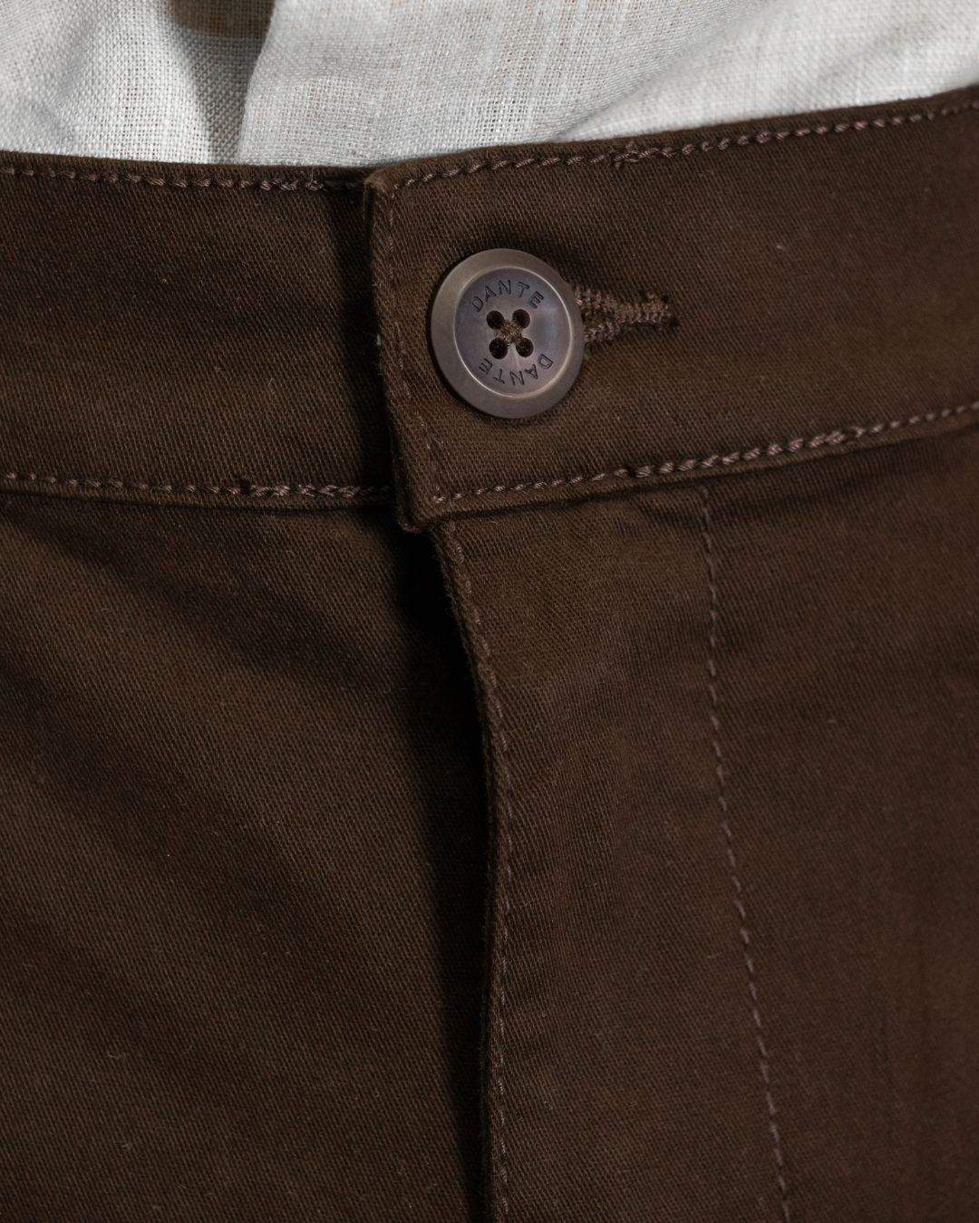 Pantalón Elástico Café Oscuro