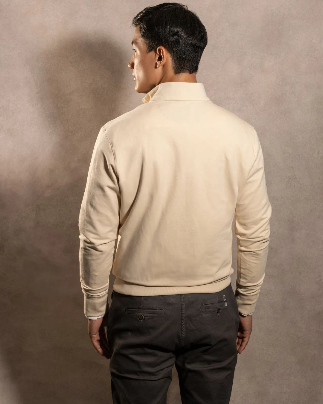 Halfzip Viana Antimanchas Ivory