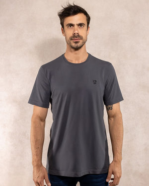 Playera Antimanchas Gris Oscuro - Talla Regular