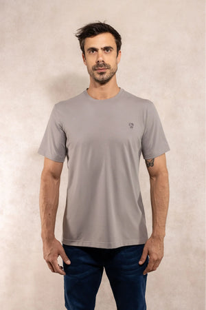 Playera Antimanchas Gris Claro - Talla Regular