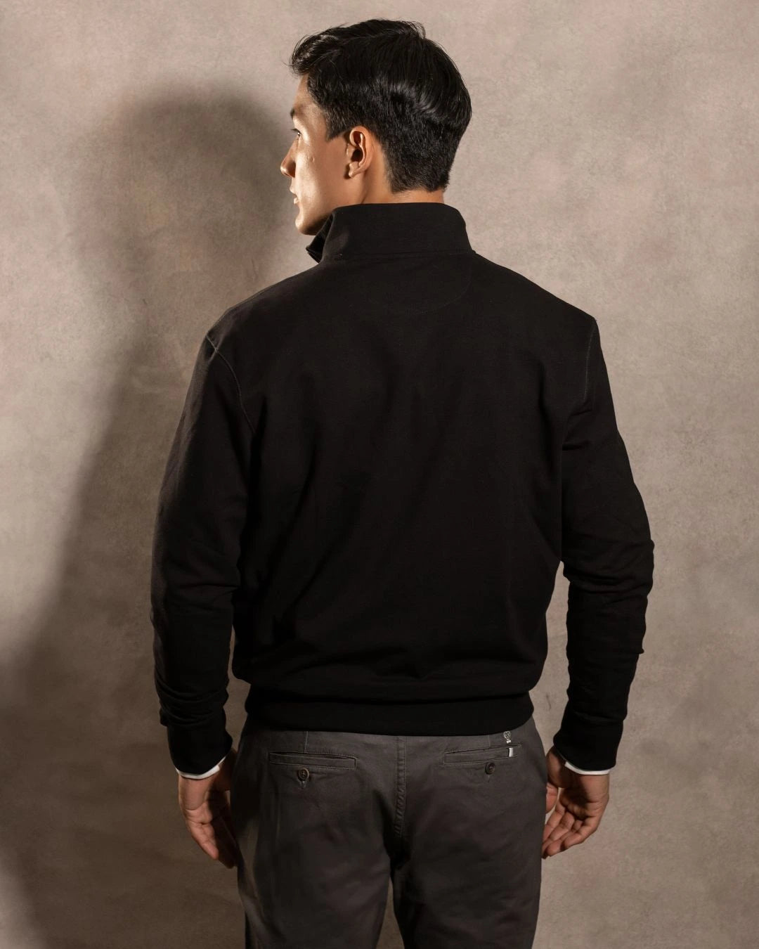 Halfzip Viana Antimanchas Negro