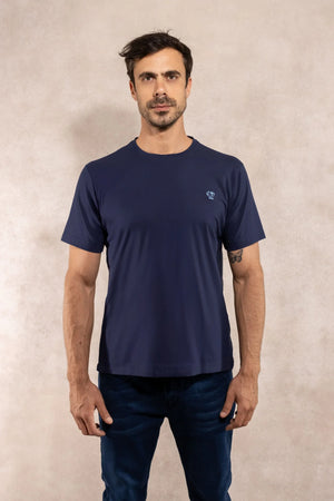 Playera Antimanchas Azul Navy - Talla Regular