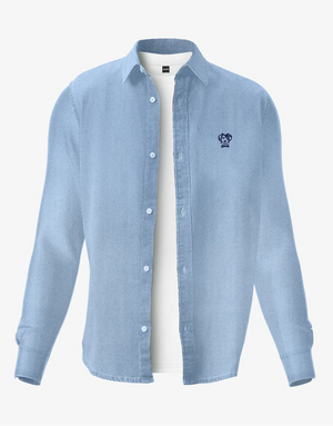 Camisa Antimanchas Denim Azul Sky - Talla Regular