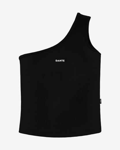 Top Antimanchas Negro One Shoulder