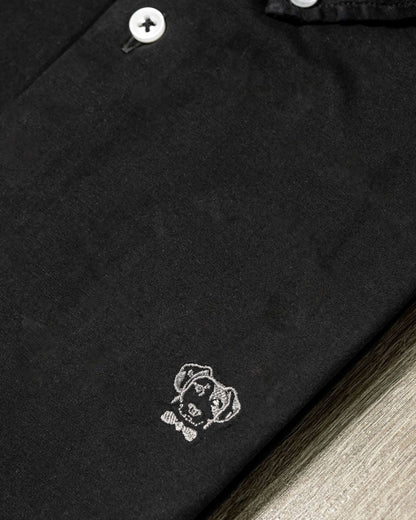 Camisa Antimanchas Popelina Negra - Talla Regular