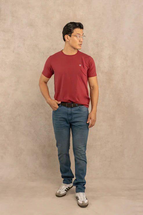 Jean Elástico Azul Contemporary - Talla Regular