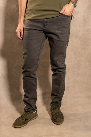 Jean Elástico Gris Oscuro - Talla Slim