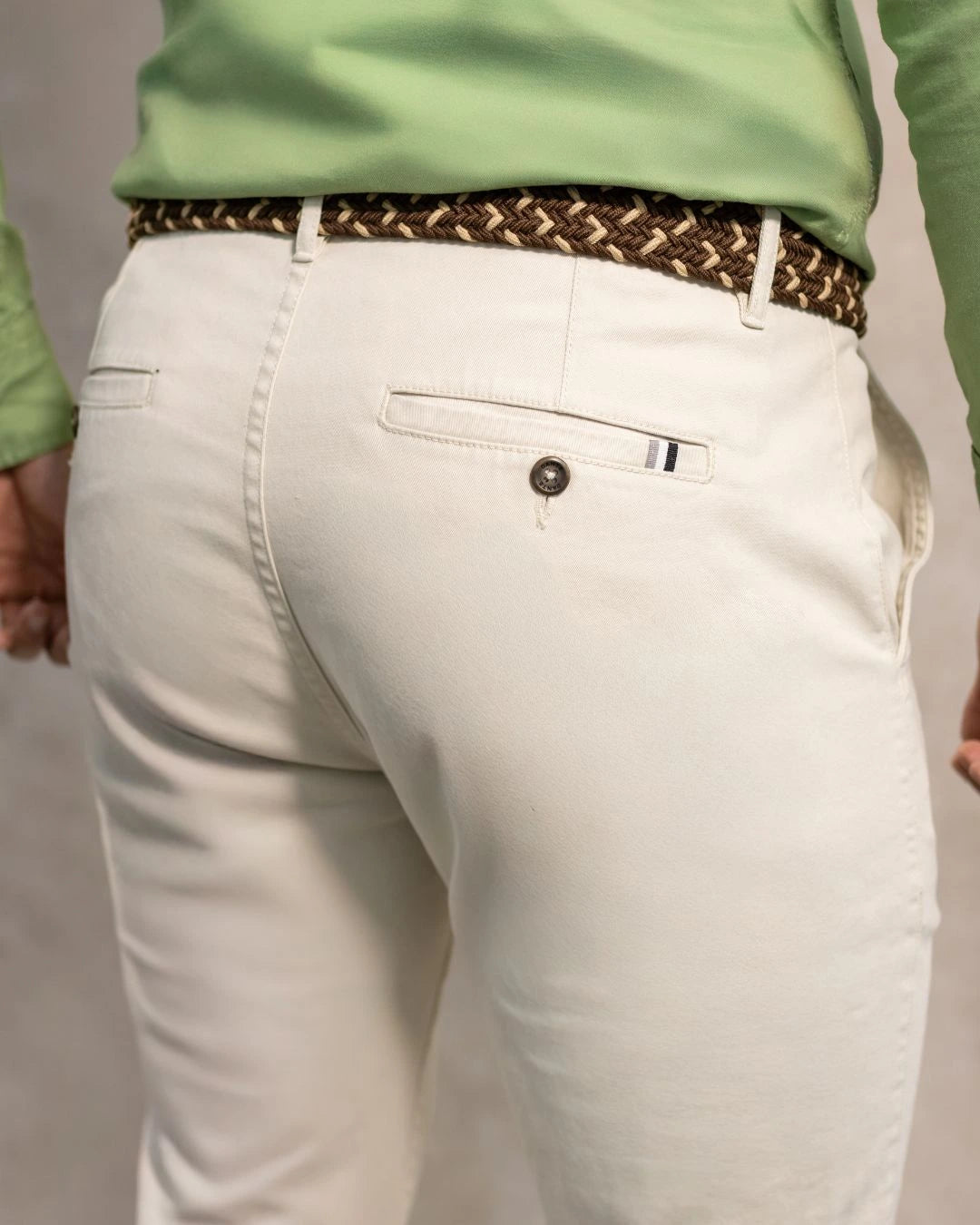 Pantalón Elástico Marfil