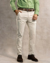 Pantalón Elástico Marfil
